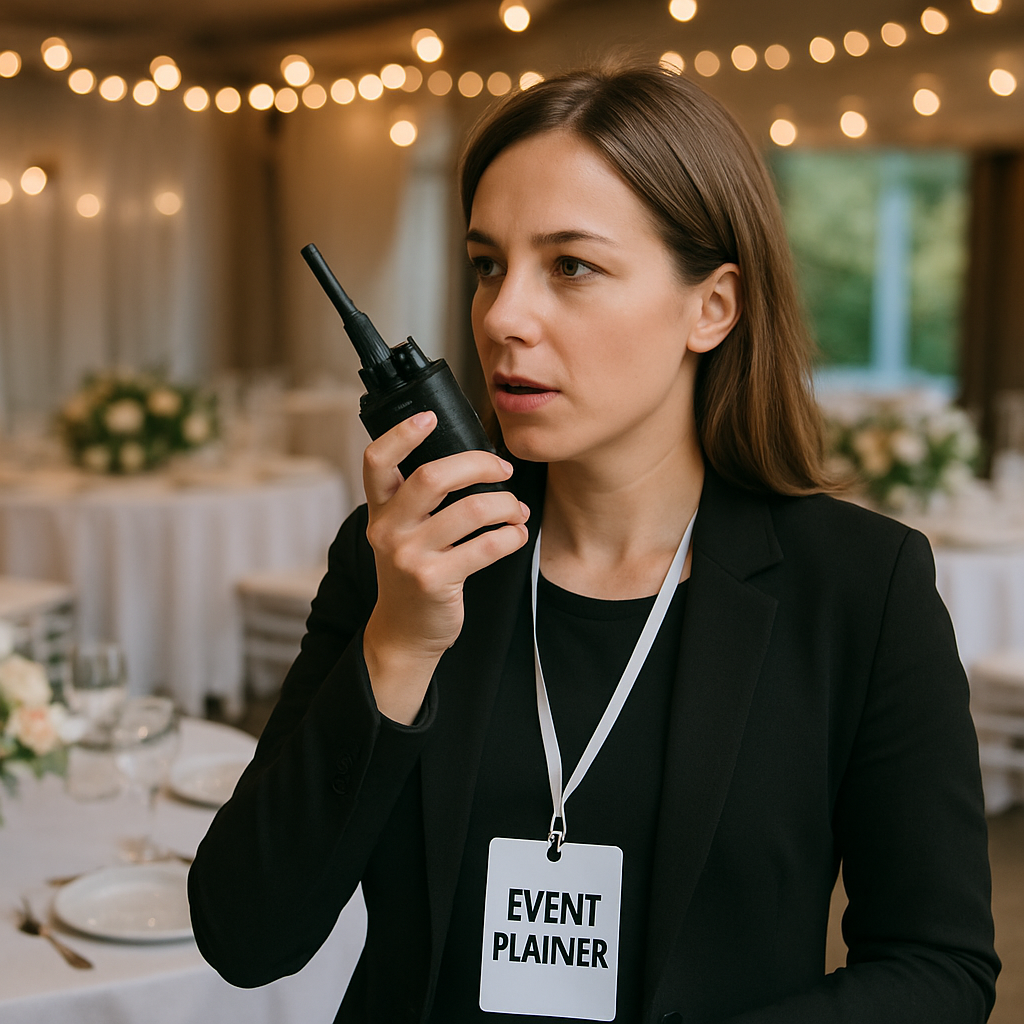 walkie talkie for event planner