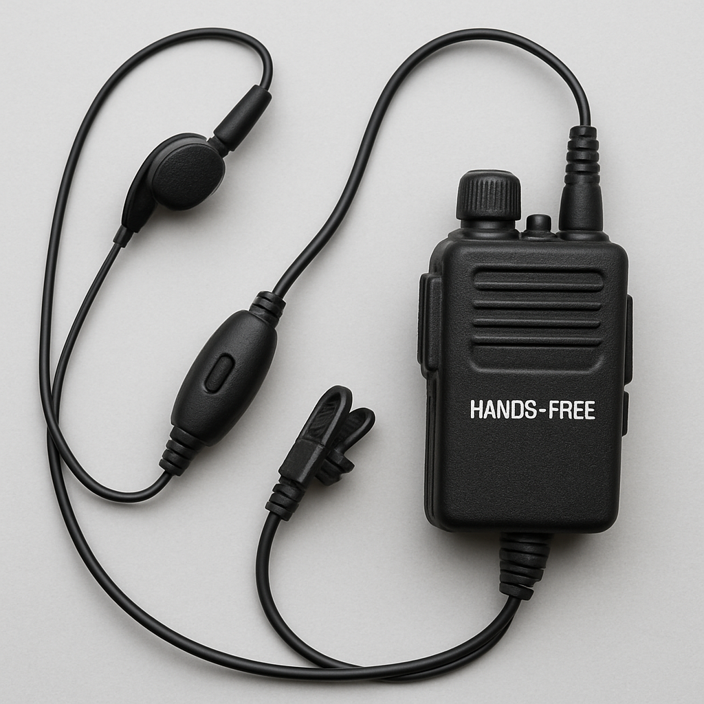 walkie talkie with handfree headset