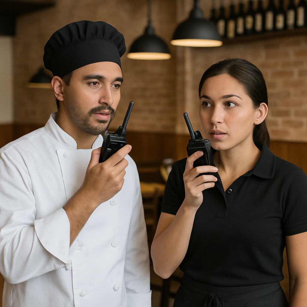 resturant use walkie talkie